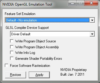 NVEmulate Screenshot