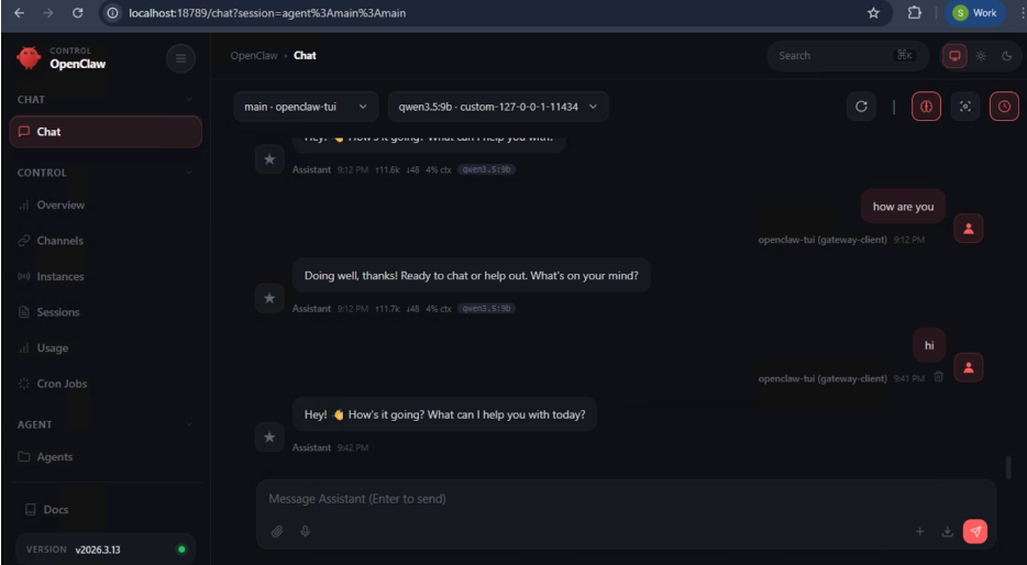 ollama launch openclaw