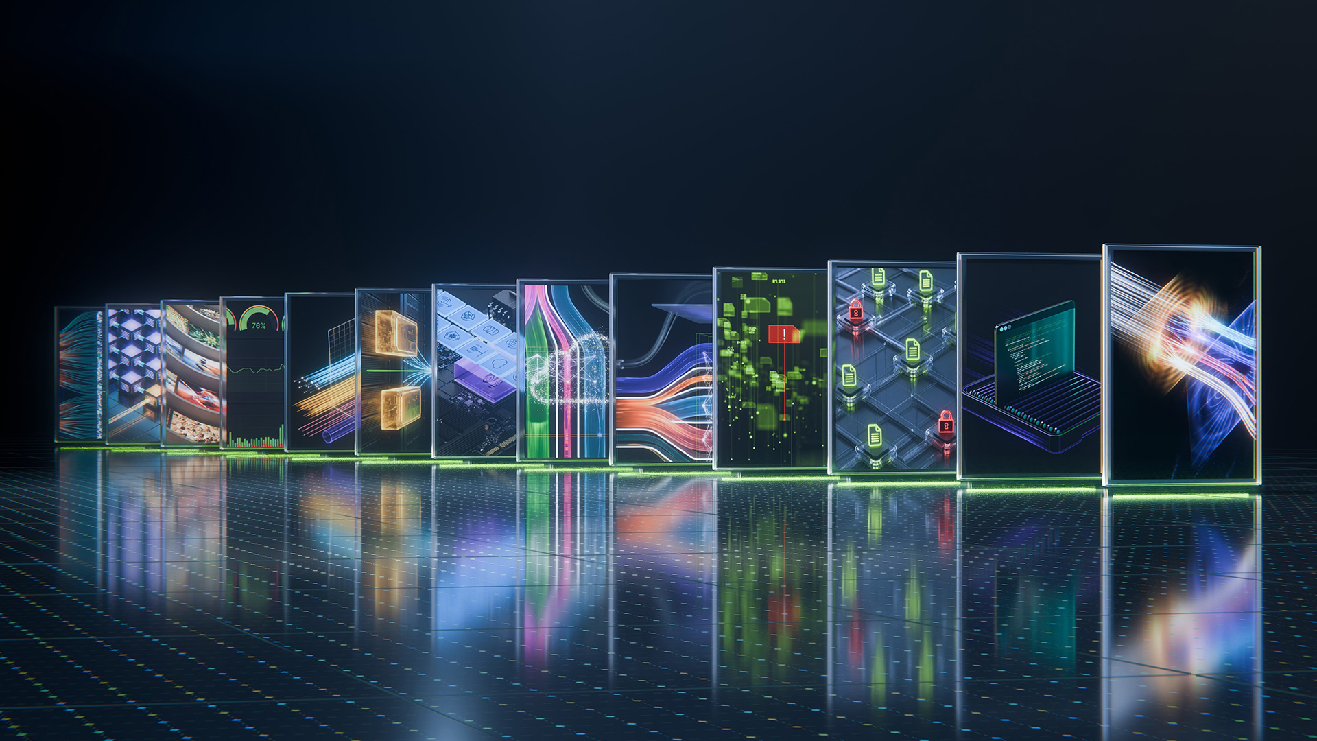 Alt Text: NVIDIA DOCA Software Platform libraries and microservices key visual