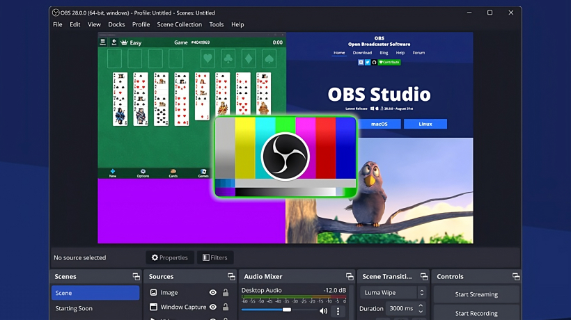 Open Broadcaster Software with Video Codec SDK and AVI encoding 
