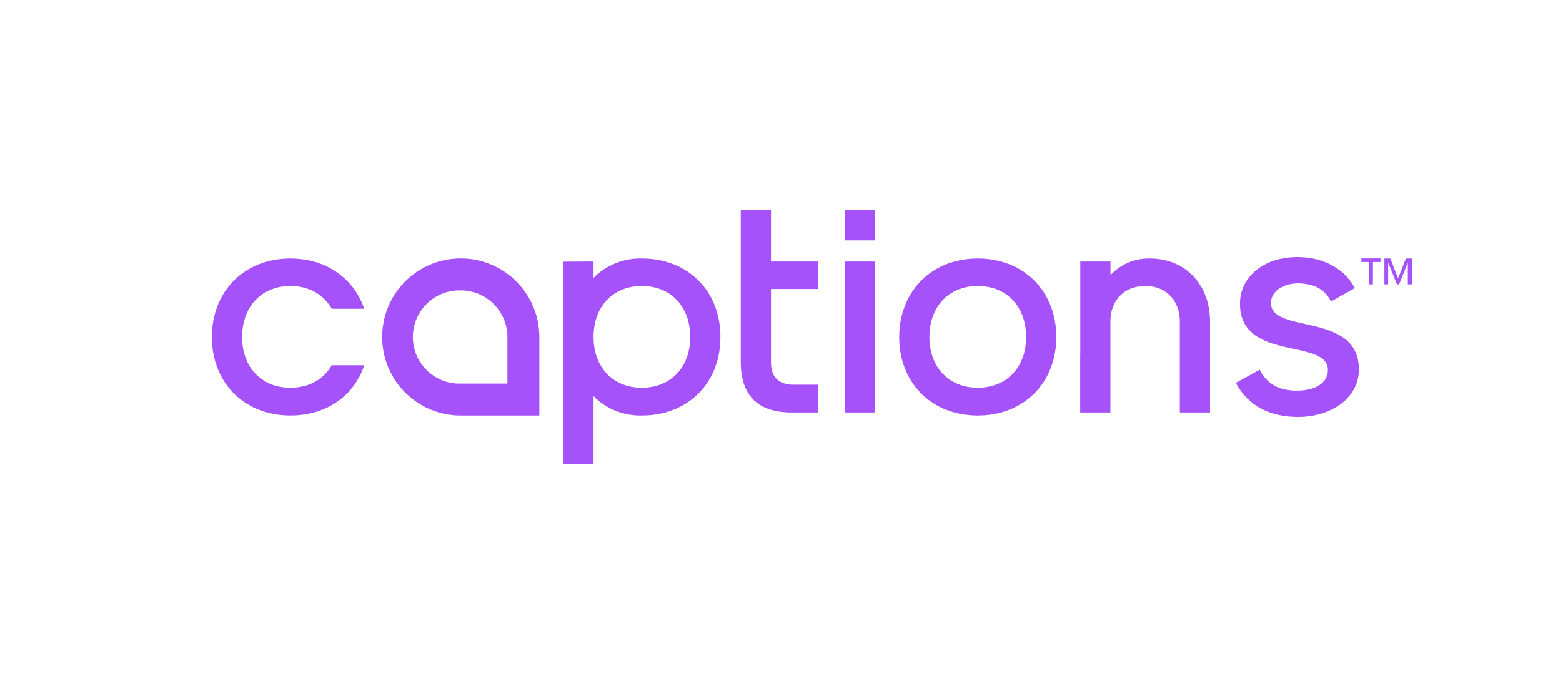 Captions Logo White