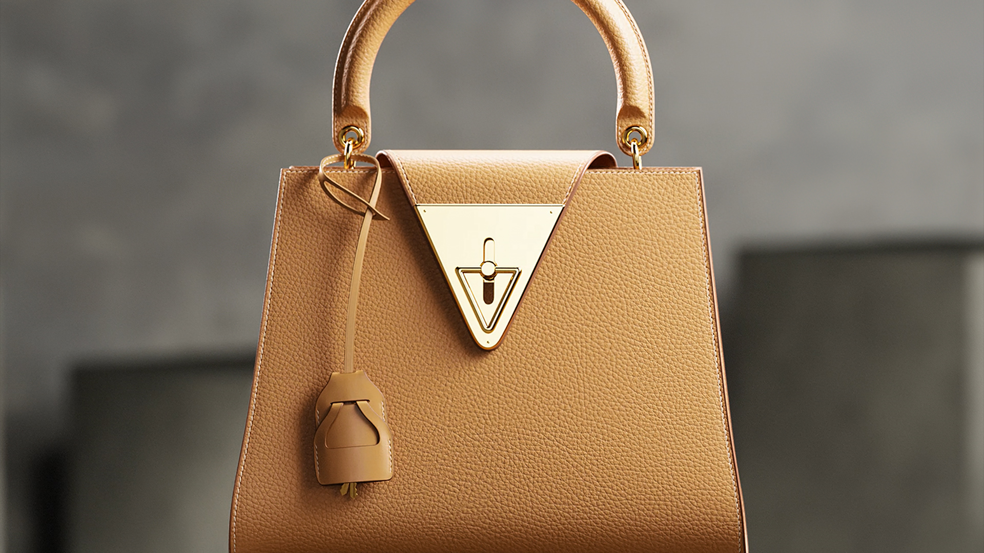 A leather handbag representing NVIDIA Omniverse platform for 3D design collaboration