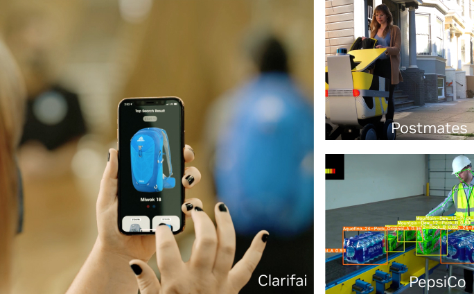 A collage of developer resources for the retail and consumer packaged goods (CPG) industry