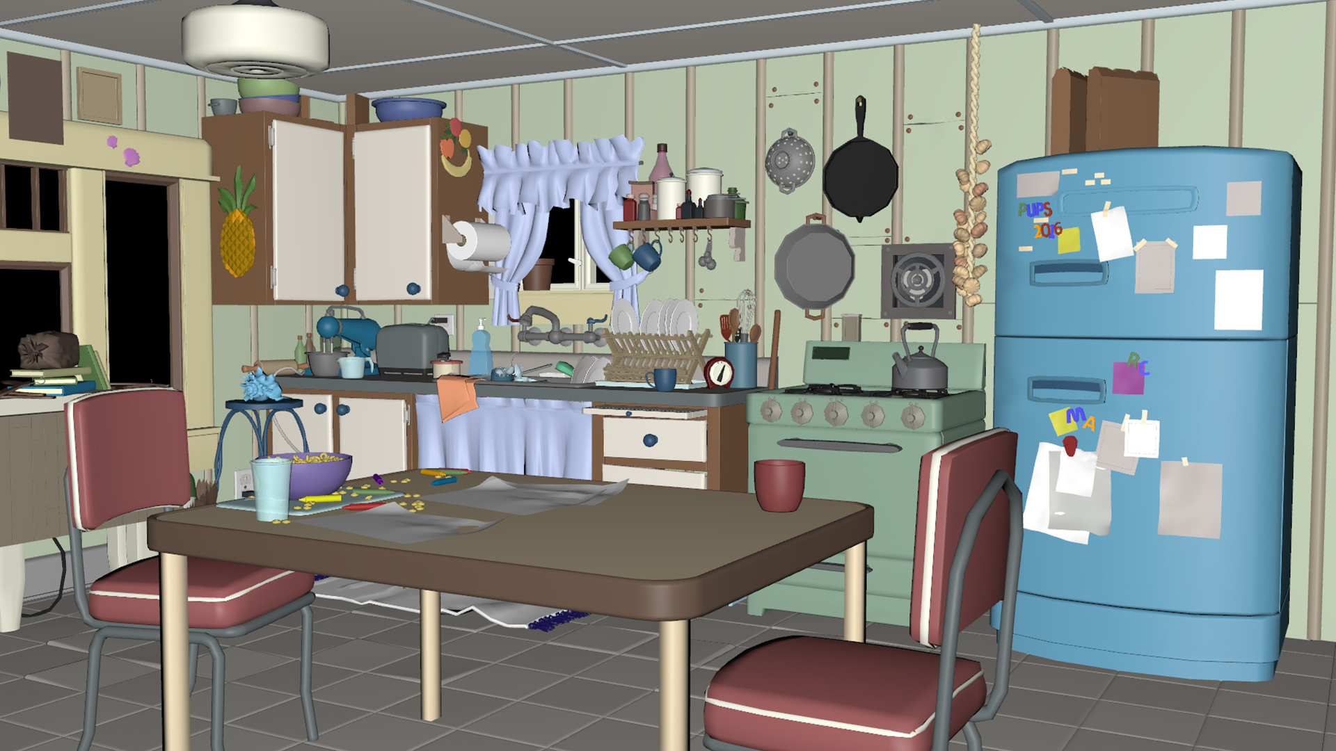 Pixar’s OpenUSD kitchen set