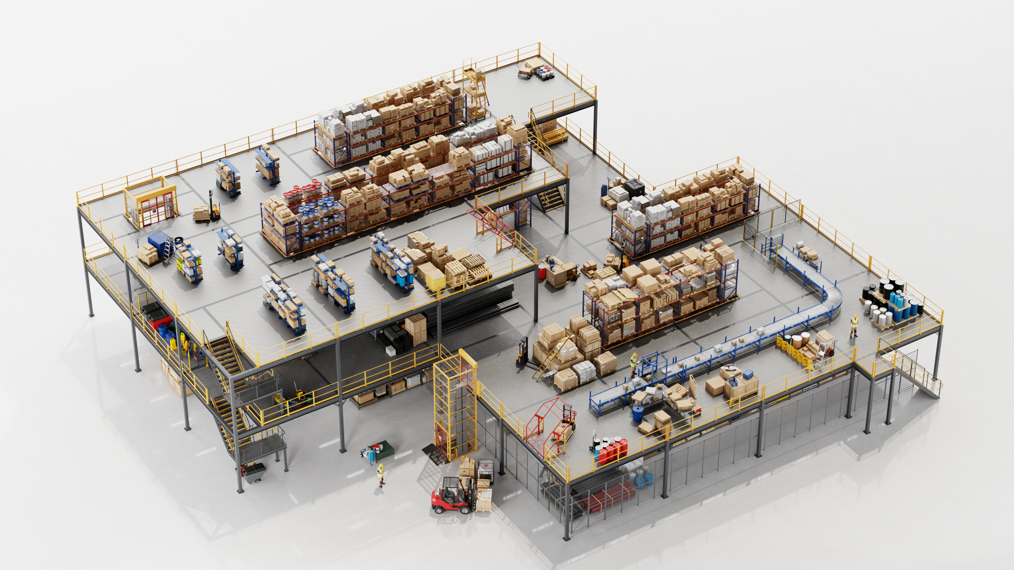 OpenUSD SimReady warehouse scenes and assets