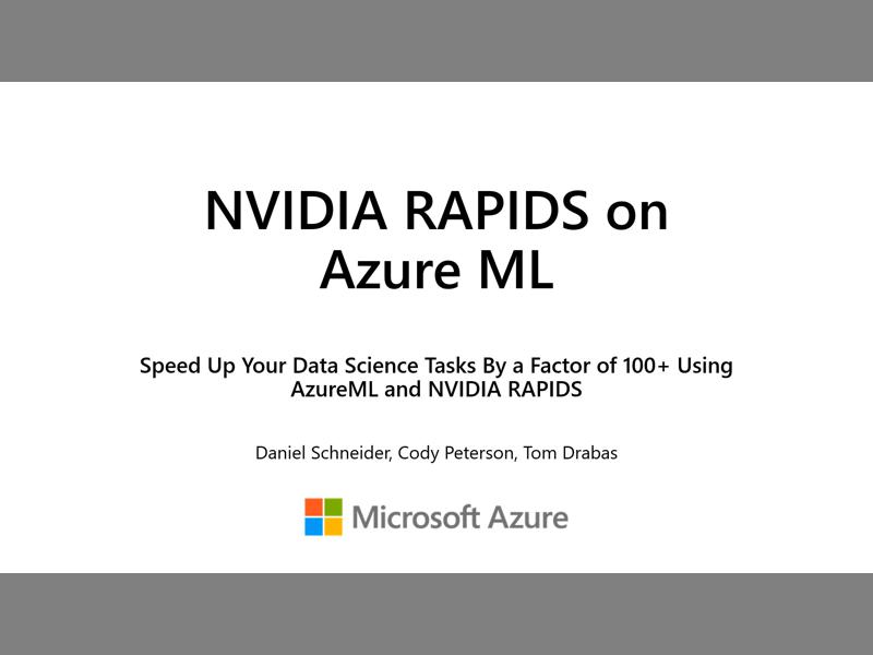 Nvidia Rapids Data Science – NVIDIA, Open-Source Ecosystem Accelerate ...
