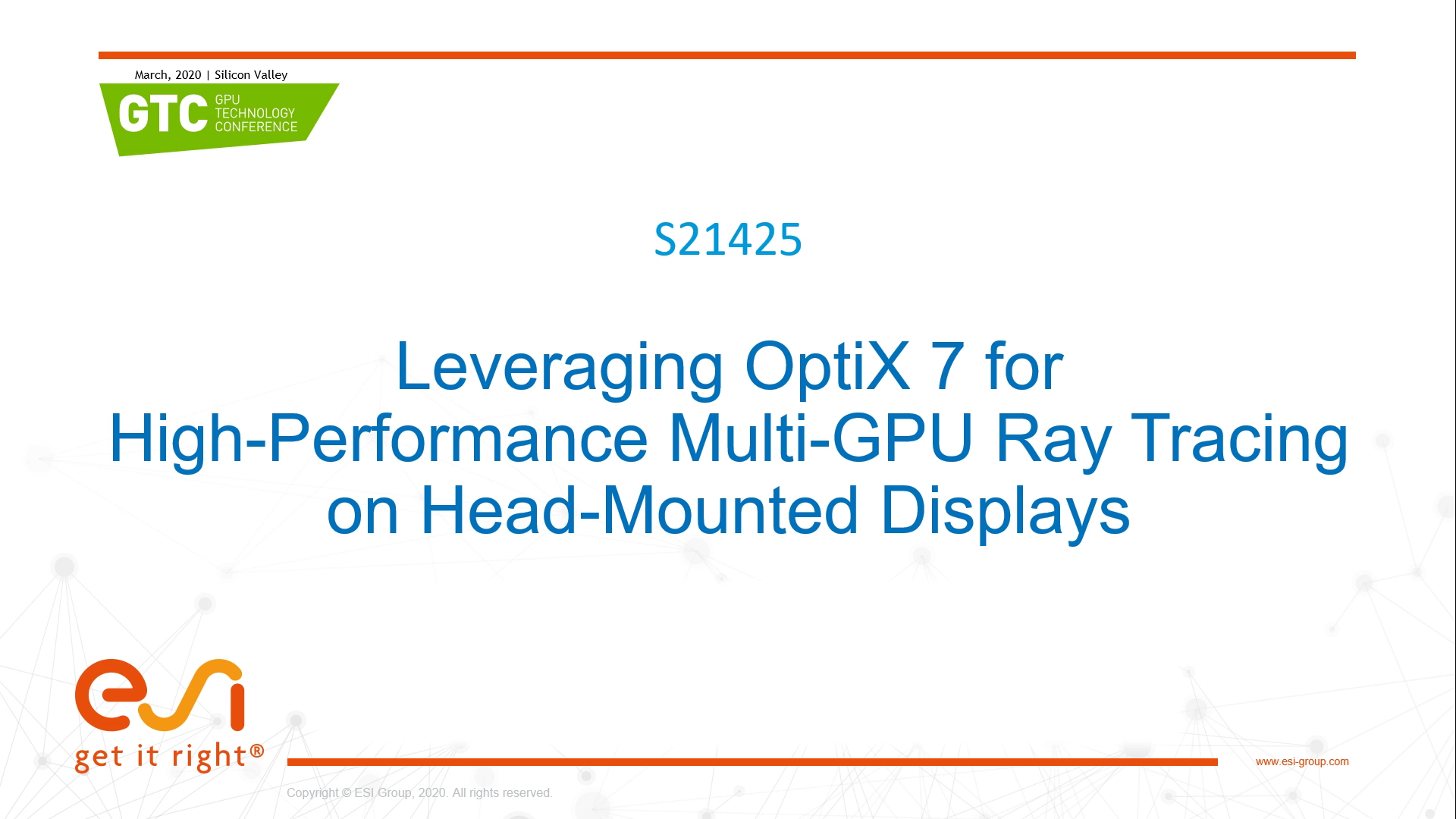Gtc 2020 leveraging optix 7 for high performance multi gpu ray tracing